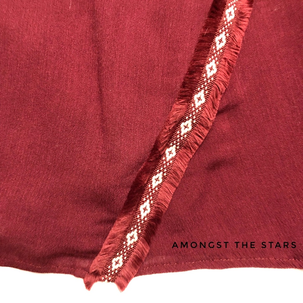 Anthropologie Moon River Burgundy Halter Dress - Picture 6 of 8